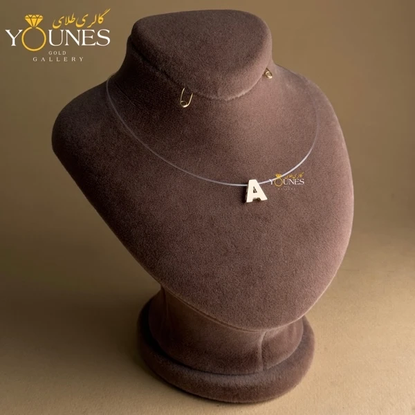 آویز حرف A طلا